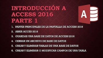 ACCESS 2016 PARTE 1