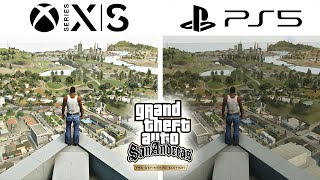 GTA Series Videos on X: GTA San Andreas Definitive Edition Comparison -  PS2 vs Xbox vs PC vs 10th Anniversary vs Remaster #GTATrilogy  #RockstarGames Watch the video here:    / X