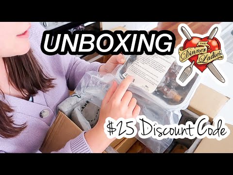 UNBOXING & HONEST REVIEW DINNER LADIES FROZEN MEALS | DINNER LADIES DISCOUNT CODE