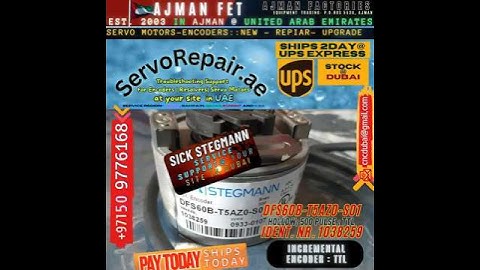 Sick TTL Encoder Signal Check Buy DFS60B-T5AZ0-S01 1038259 Error Troubleshooting UAE ServoRepair.ae