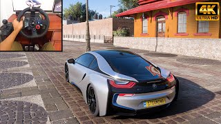 BMW i8 - Forza Horizon 5 | Logitech g29 gameplay