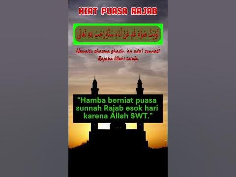 Niat Puasa Rajab YouTube