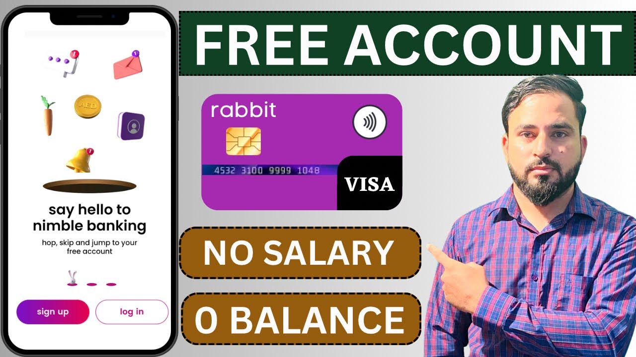 Salary Rabbit Open zero balance accounts|rabbit.ae in uae|low salary account - YouTube