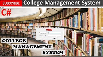 College Management System in c# with source code