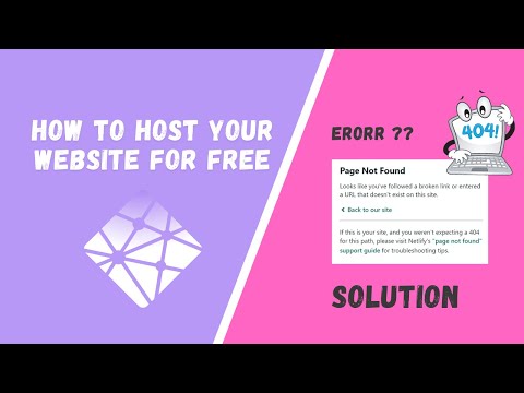 How to host websites on netlify for Free |  netlify page not found erorr solution