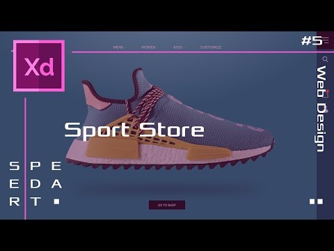 Sport Store - [ Adobe XD Speed Art #5 ]