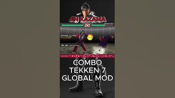 Jin Kazama Combo | TEKKEN 7 GLOBAL MOD | PPSSPP #tekken7 #combo  #gaming #jinkazama #fgc #shorts