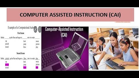 COMPUTER ASSISTED INSTRUCTION (CAI) #updated syllabus notes #ugc net education