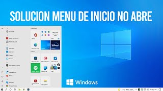 El menú Inicio no abre Windows 10 / 11 SOLUCION