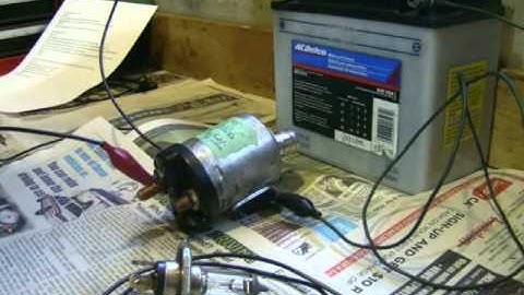 Bench Test Solenoid from IronHead Sportster