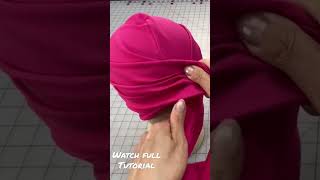 ⬆Watch Full Tutorial  How to Make a Twisted Turban  Easy DIY