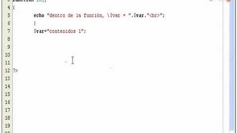 19.-Curso PHP-MySQL. Parámetros y alcance de las funciones