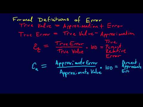 1.2.1-Modeling & Error: Formal Error Definitions