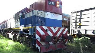 Cruzada de Trenes de NCA en Villa Maria Gravitacion 2: Tren Vacio y Tren Cargado cruzandose en VM