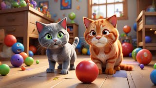 Three Clever Cats Sort and Match | Sorting Song for Kids | Nursery Rhymes and Educational Songs