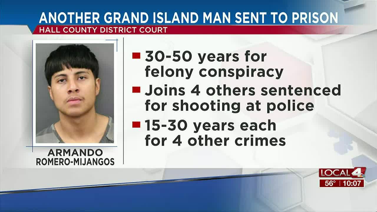 Grand Island man gets long prison terms for shots fired at police - YouTube