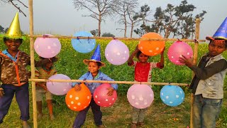 Outdoor fun with Flower Balloon and learn colors for kids by I kids  episode - 161