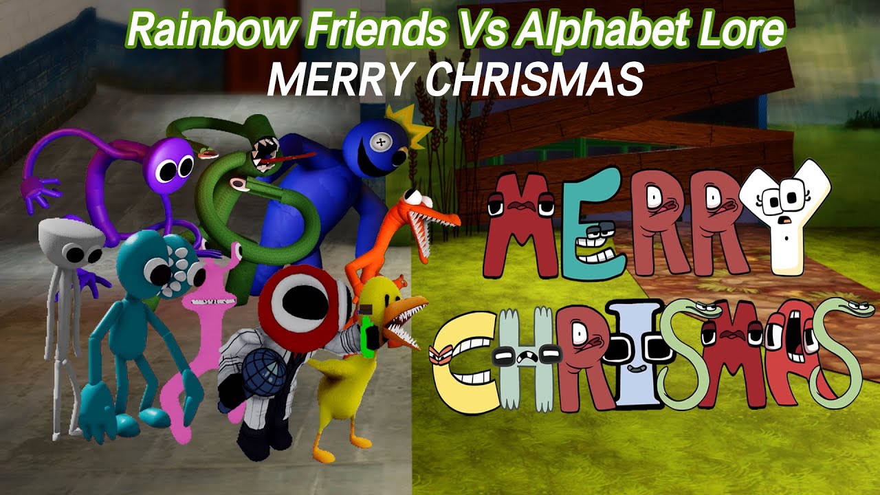 Rainbow Friends vs ALPHABET Lore, Game x FNF Animation