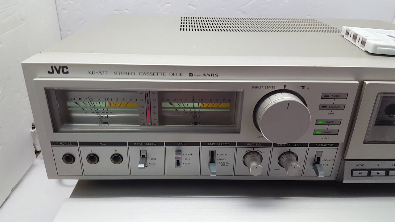 JVC KD-A77 Stereo Cassette Deck Test - YouTube