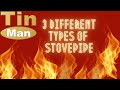 3 Different Types of Stove Pipe for woodstove and furnaces.