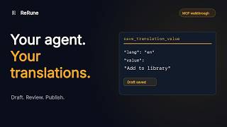 Manage translations from your coding agent | ReRune MCP