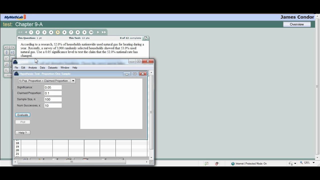 One-Sample Proportion Test With Statdisk - YouTube