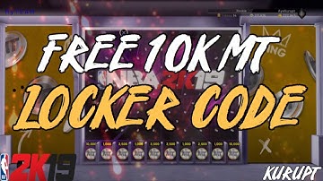 NBA 2K19 MYTEAM LOCKER CODE!! FREE MT!!