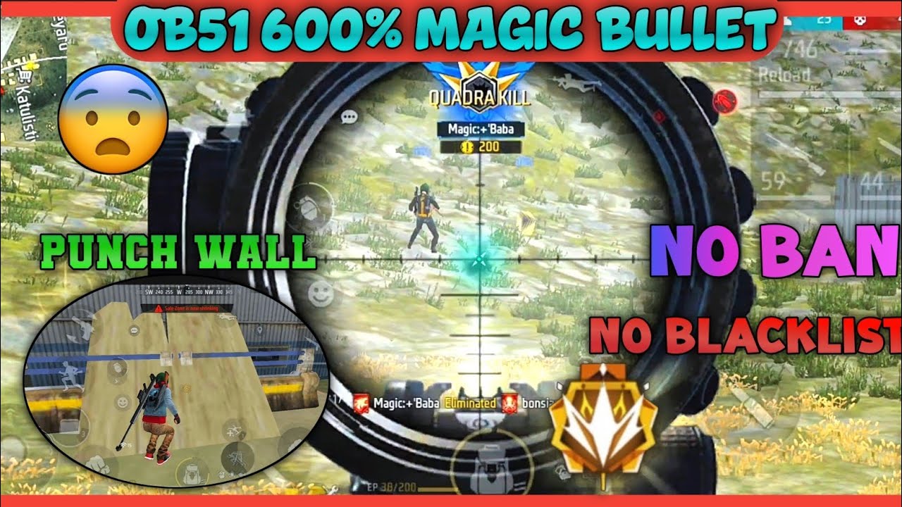 OB51 600% MAGIC BULLET + PUNCH WALL METADATA FILE😱👺FULL SAFE WORKING☠️😍👍