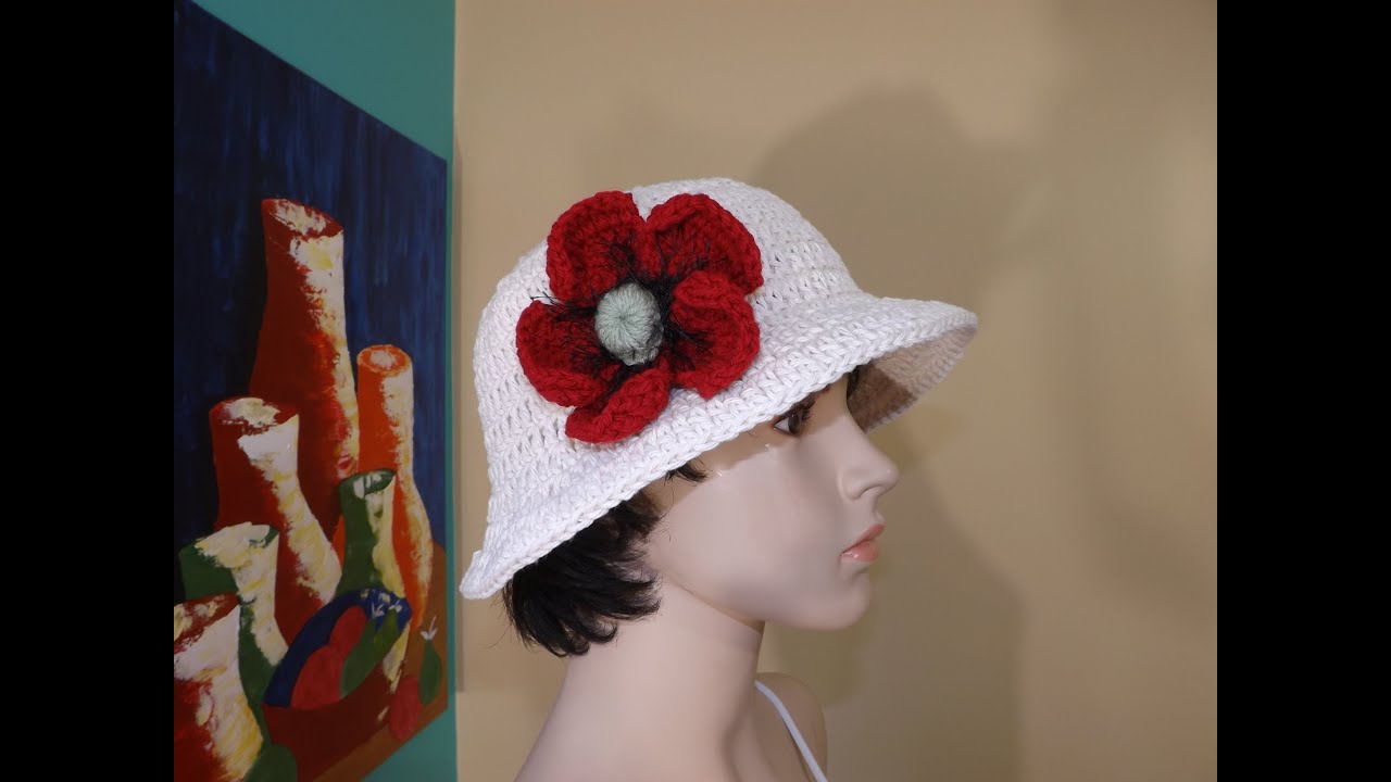 Crochet Summer Sun Hat - YouTube