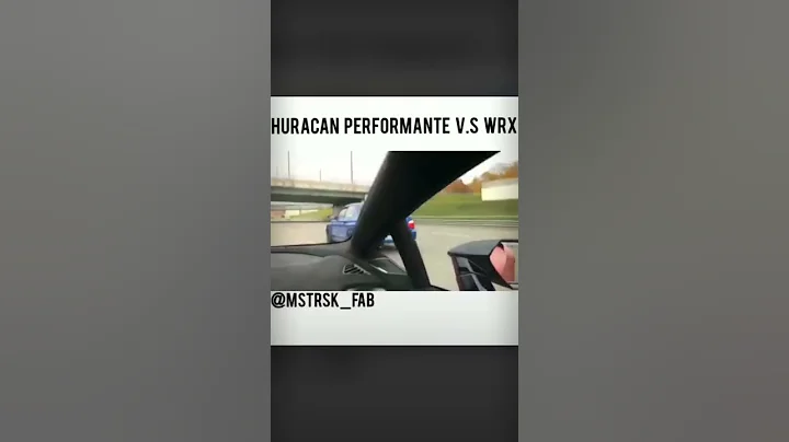 HURACAN PERFORMANTE VS WRX #shorts #subaru #cars #awesome #funny