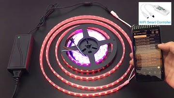 Smart LED wifi controller for strip lights with Amazon Alexa / Google Assistant