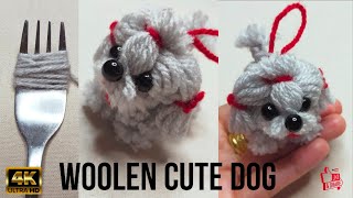 Cutest little Woolen Dog | Easy making | DIY Wool little puppy | 4K Video