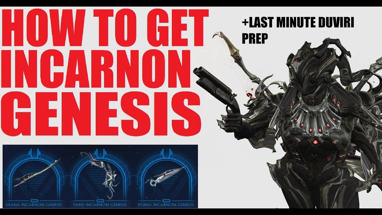 [WARFRAME] HOW TO GET INCARNON UNLOCKERS + Last Minute Duviri Prep ...