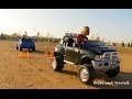 Power Wheels Tug Of War 1 - Ford F-150 vs Dodge Ram