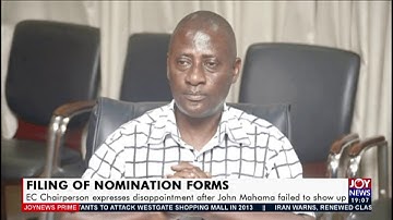 EC Chairperson expresses disappointment after John Mahama failed to show up (7-10-20)