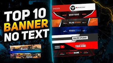 Top 10 YouTube Channel Banner Teamplete No Text Android/iOS 2020 || Pixellab YouTub Banner Teamplete