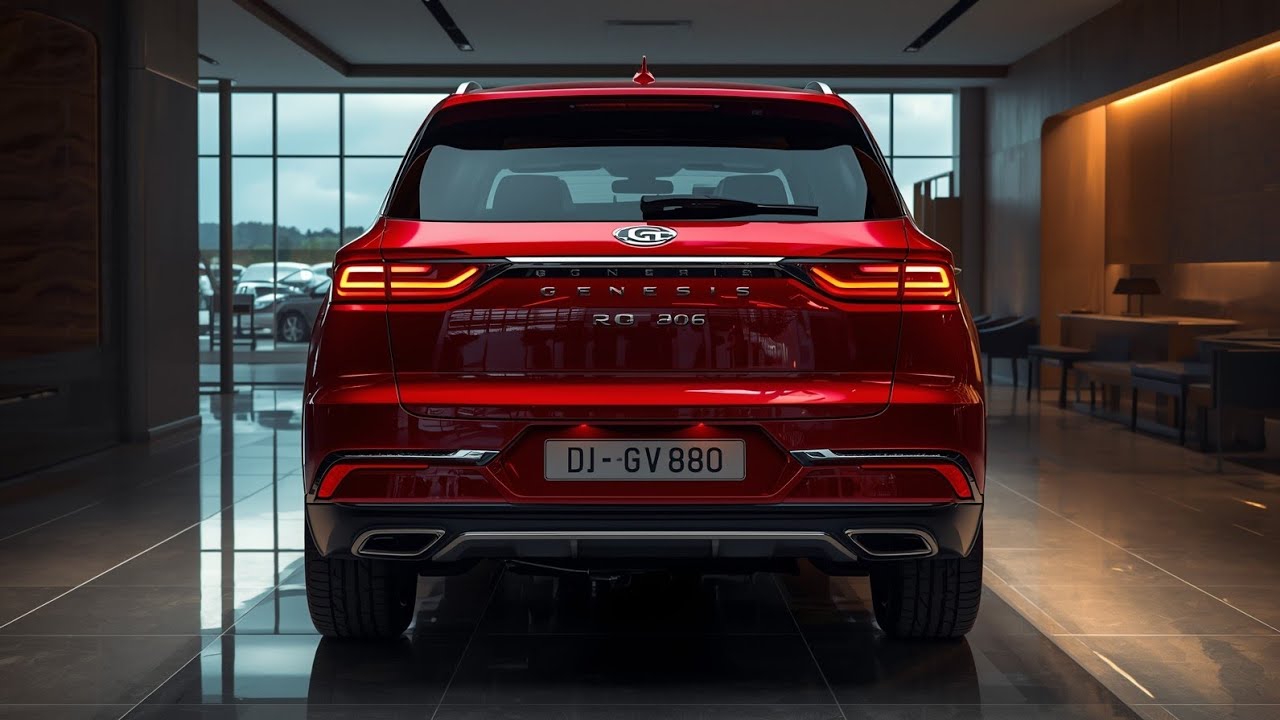 Genesis GV80 2026 Red Showroom Reveal | Ultra Luxury SUV in 8K Cinematic Detail