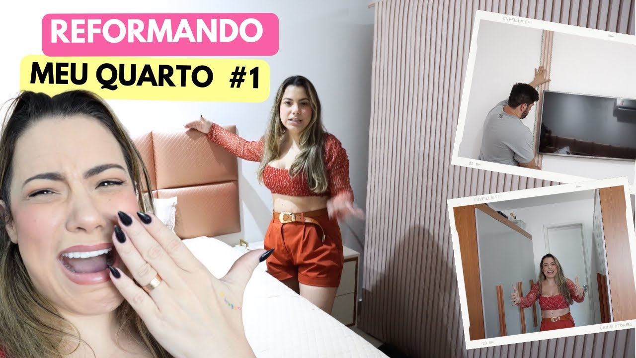 REFORMANDO MEU QUARTO * Fiz um closet gastando pouco / Kathy Castricini