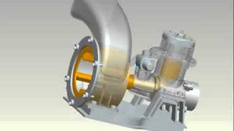 Pro Engineer Engine Blower Running    Tri O CADD NAGERCOIL,MARTHANDAM cad animation cell +919443281238