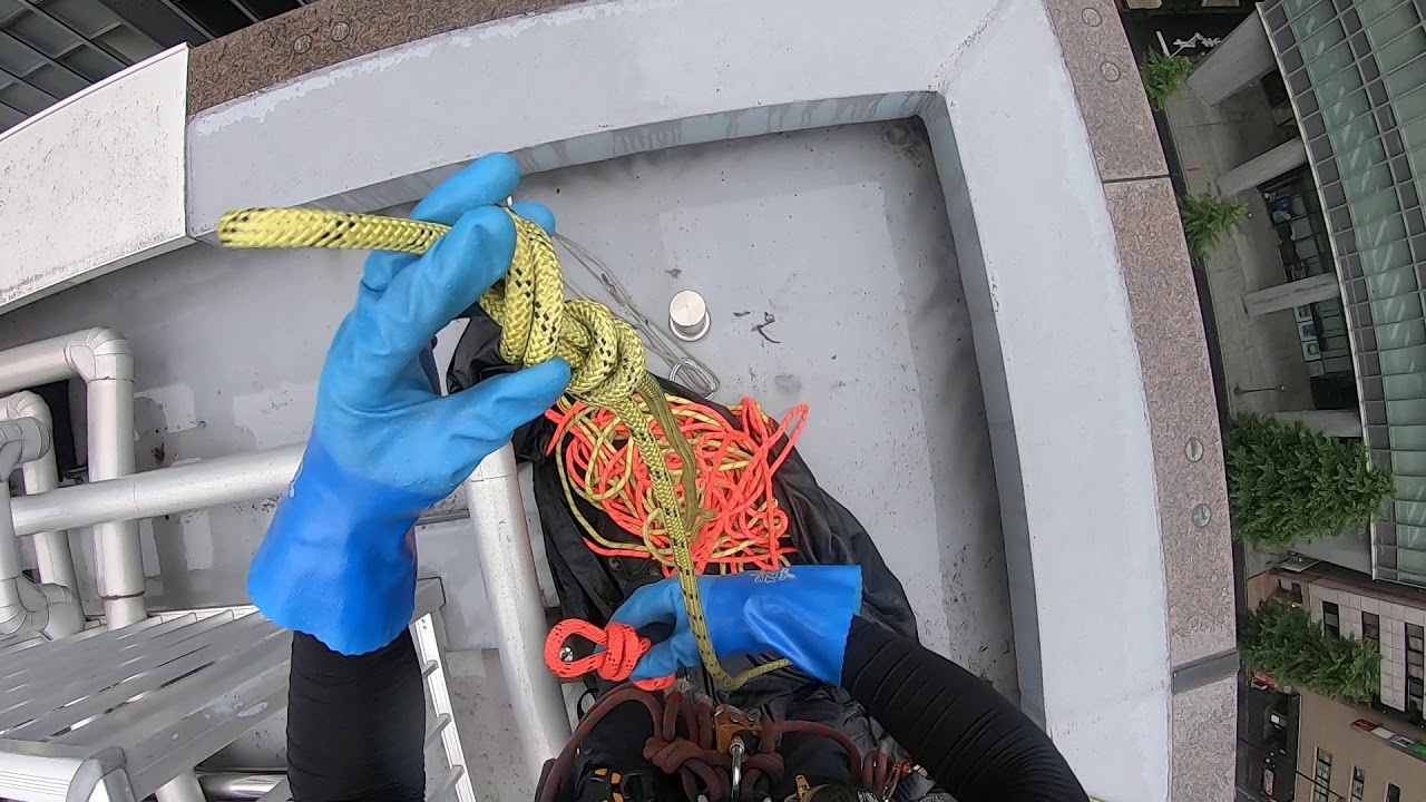 【Goproで撮ってみた】ロープアクセスによるガラス清掃作業