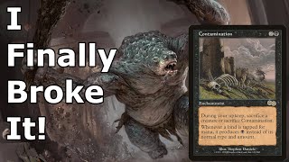 BLACK BLOOD MOON SLAPS!  Contamination Prison (Mono Black Contamination Combo MTG)