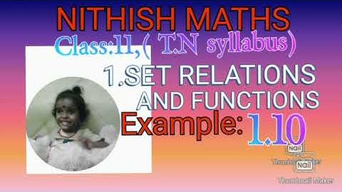 Class:11, Example 1.10, check the three relation For  R ={(1,1),(2,2),(3,3)...(n,n)}