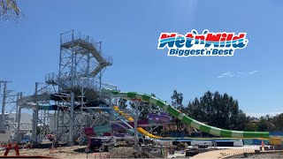 Slide Tower Construction Update (2021) - Wet N Wild Gold Coast