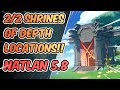 All Shrine of Depth Locations In Natlan 5.8 | Guide &amp; Walkthrough | Genshin Impact