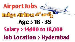 Jobs in Airport | Indigo Airlines Jobs | @Sreekanth Telugu information