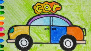 APPRENDRE À DESSINER ET COLORIER Voiture Bébé & Comment Dessiner Voiture Bébé screenshot 1