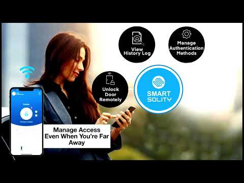 Solity One Touch Push Pull Smart Door Lock GP 6000BKF from Interlock Singapore