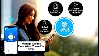 Solity One Touch Push Pull Smart Door Lock GP 6000BKF from Interlock Singapore