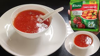 स्वस्तात मस्त टोमॅटो सूप फक्त २ मिनिटात| Easy Tomato soup recipe | How to make knorr tomato soup