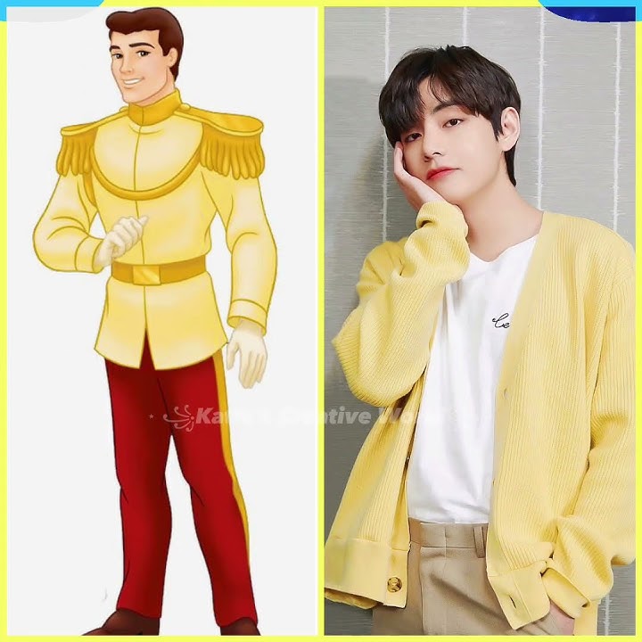 Black pink and BTS - Disney Princess and Prince